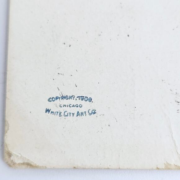 1906 Antique Post Card Undivided Back White City Art Asian Theme Postcard Posted - Picture 3 of 6